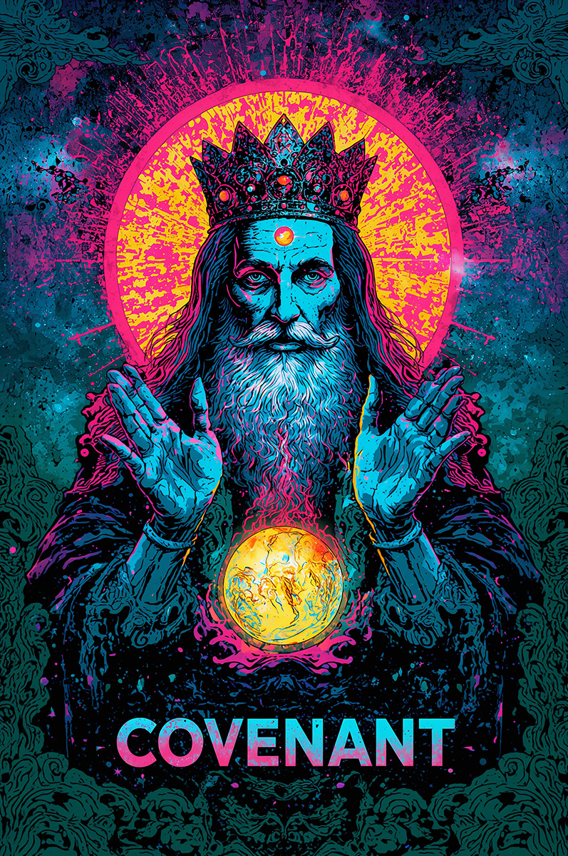 Zeus cradles glowing world: divine pact of The Mortal Testament, awakening unyielding commitment to ethical creation.